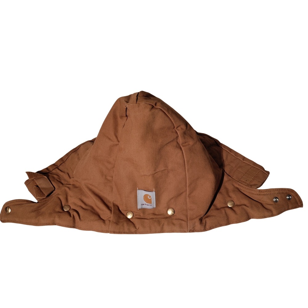Carhartt A02 BRN Quilted Lined Duck Canvas Snap-On Hood Brown One Size